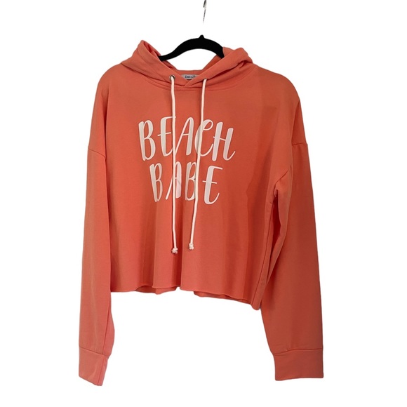NWOT Beach Babe cropped hoodie - Picture 1 of 4